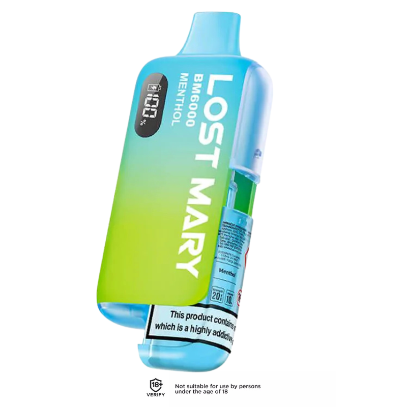 Menthol Lost Mary BM6000 Refillable Vape Kit