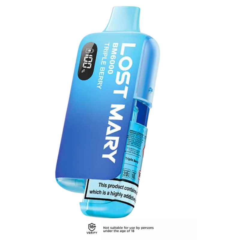 Triple Berry Ice Lost Mary BM6000 Refillable Vape Kit