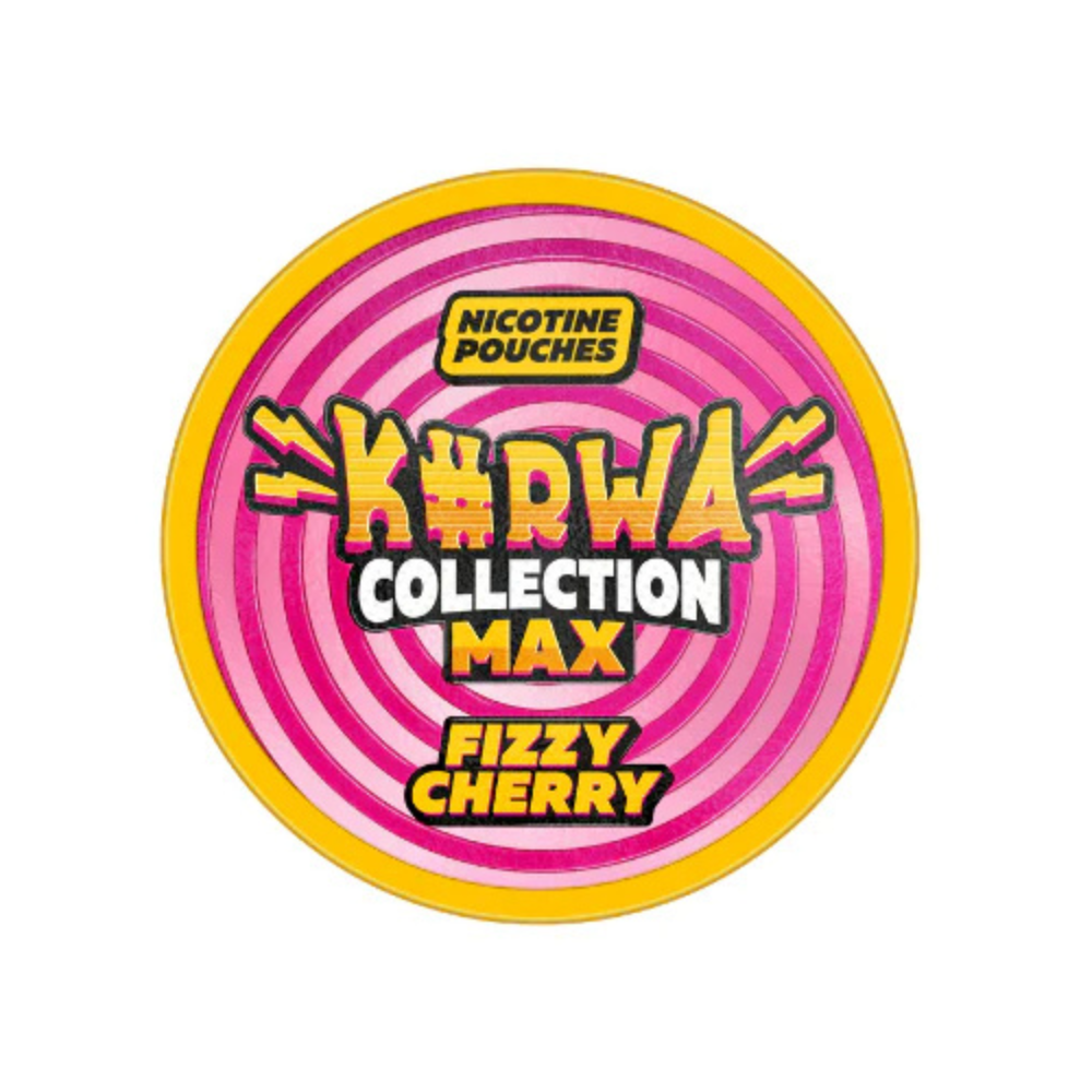 Fizzy Cherry Kurwa Collection Max Nicotine Pouches 43mg - 20 Pouches